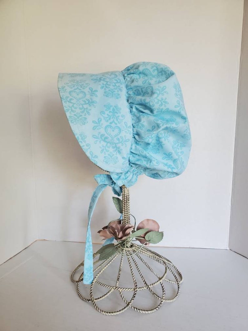 Light Blue Pioneer Bonnet for Girls