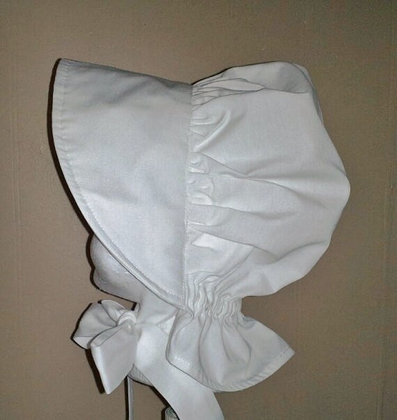 Baby Girls White Sun Bonnet Sizes 