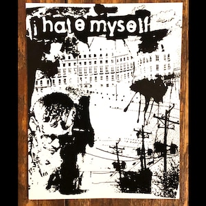 I HATE MYSELF "Eleven Songs" Sticker (No Idea punk emo gainesville screamo hardcore)