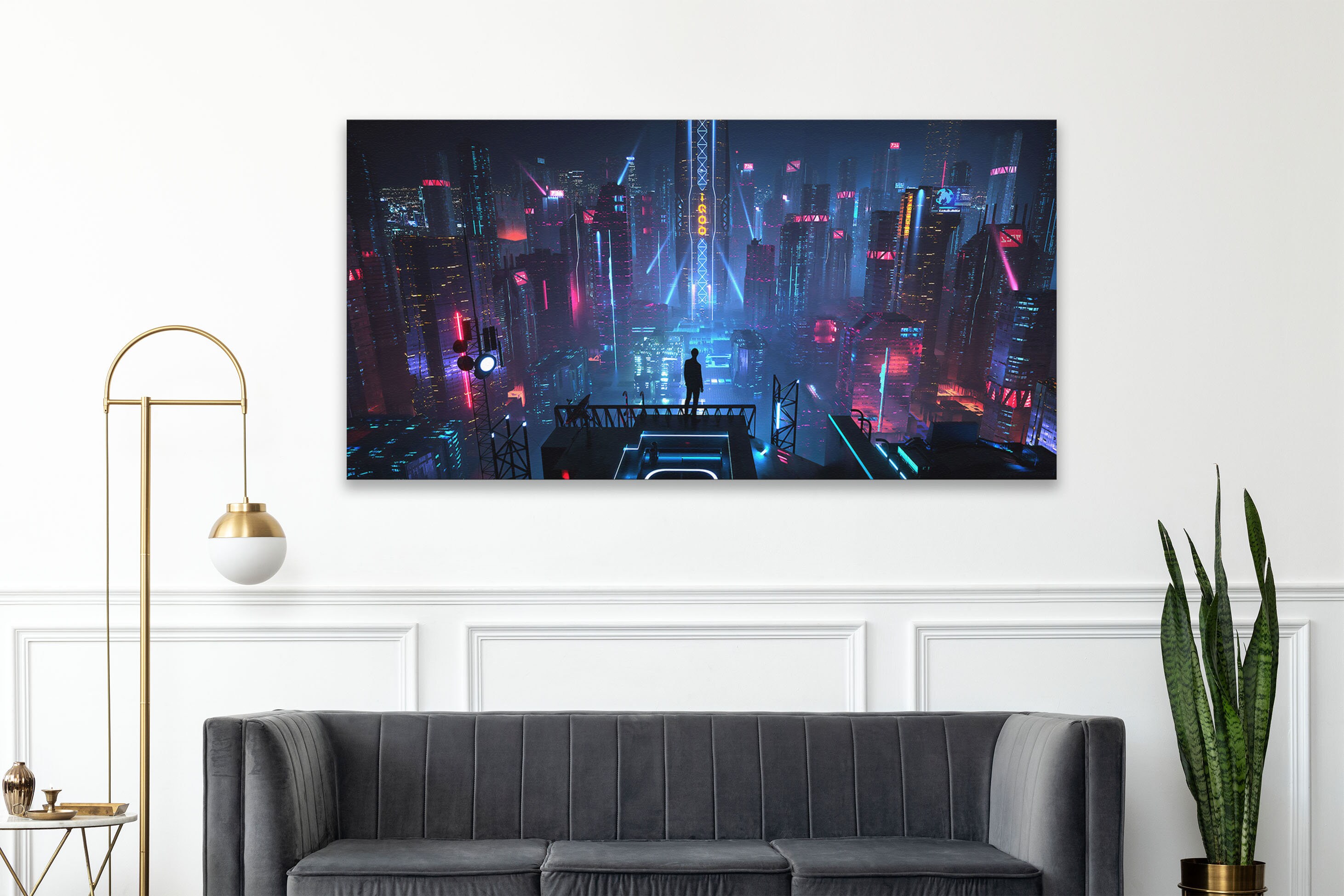 Cyberpunk 2077 5 Piece of Canvas Wall Artwork - Cyberpunk 2077 Art ...