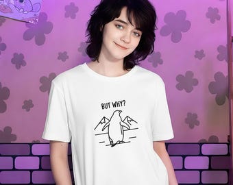 Pingüino, ¿pero por qué? – Meme de pingüino nihilista, camiseta de pingüino