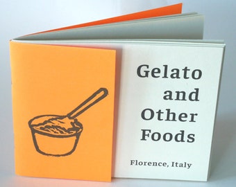 Gelato and Other Foods • Italy Zine with illustrations