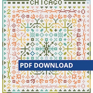 Annual Temperature Chart Cross Stitch Pattern - instant pdf download
