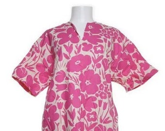 Uniqlo x Marimekko Kaftan Dress, Caftan For Women, Designer Wear For Women, Summer Dress Pink Linen