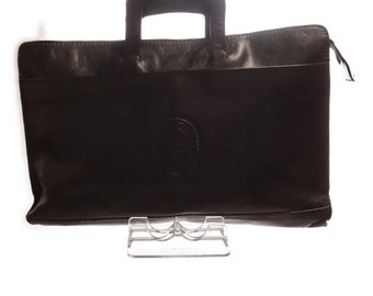 Seltene Vintage MP Leder Aktentasche Herren Damen, braune Leder Aktentasche, Rechtsanwälte, 15-Zoll-Laptoptasche, echte Ledertasche, Arbeit