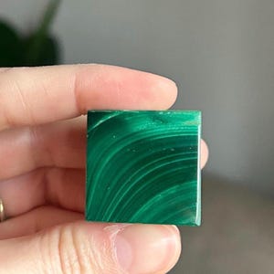 Beautiful Malachite Cube ~ Malachite Cube ~ Malachite ~ Malachite Carving