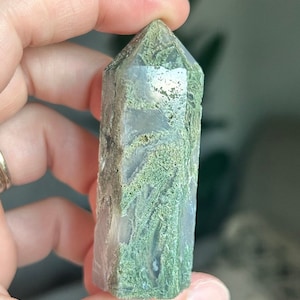 Beautiful Moss Agate Tower ~ Moss Agate Tower ~ Moss Agate