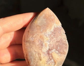 Druzy roze amethist vrije vorm met bloemagaat ~ kristaldecor ~ kristalcadeau ~ natuurlijk kristal ~ kristal van hoge kwaliteit ~ spiritueel cadeau