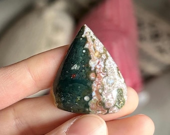High Quality Old Stock Ocean Jasper Cabochon ~ Beautiful Orbicular Ocean Jasper Cabochon ~ Ocean Jasper Cobachon ~ Ocean Jasper