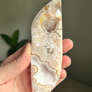 Stunning Druzy Flower Agate With Amethyst Carving ~ Druzy Pink Amethyst With Flower Agate Carving ~ Pink Amethyst And Flower Agate