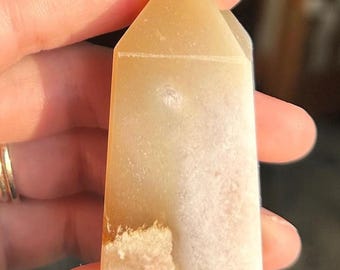 Beautiful Flower Agate Point ~ Flower Agate Point ~ Flower Agate Tower ~ Flower Agate ~ Crystal Point ~ Crystal Tower ~ Crystal Gift