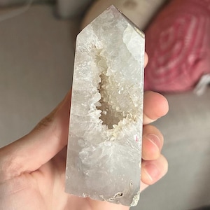 Druzy Moss Agate Tower ~ Moss Agate Tower With Druzy ~ Beautiful Moss Agate Tower ~ Moss Agate