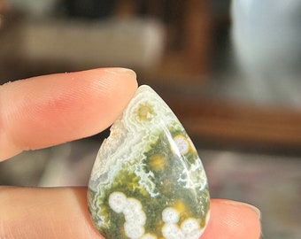 High Quality Old Stock Ocean Jasper Cabochon ~ Beautiful Orbicular Ocean Jasper Cabochon ~ Ocean Jasper Cobachon ~ Ocean Jasper