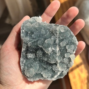 Druzy Apophyllite Specimen ~ High Quality Apophyllite Cluster ~ Sugary Druzy Apophyllite ~ Blue Apophyllite ~ Apophlyllite ~ Natural Crystal