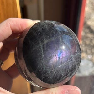 Gorgeous Labradorite Sphere ~ Flashy Labradorite Sphere ~ Purple Flash Labradorite ~ Labradorite ~ Crystal Sphere