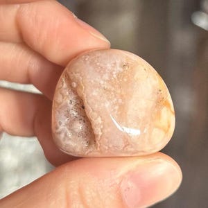 Beautiful Large Pink Flower Agate Tumble ~ High Quality Flower Agate Tumble ~ Flower Agate ~ Tumbled Flower Agate ~ Pink Flower Agate