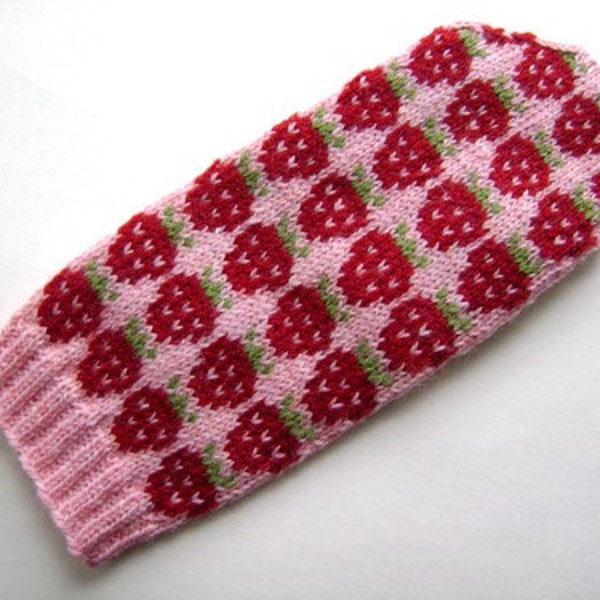 Strawberry Mitten pattern