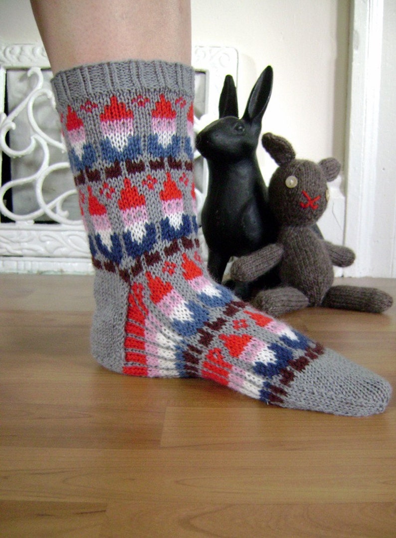 Gnome Socks pattern image 1