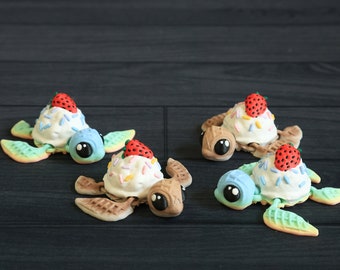 3D Printed Ice Cream Turtle Fidget Toy