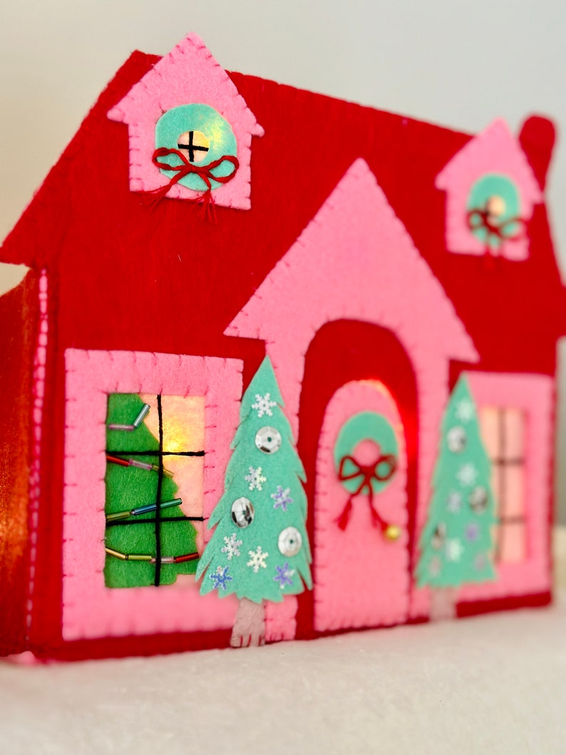 Large Christmas Village Houses Colonial Design Etsy