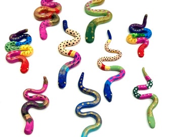 Clay Snake Sculpture - "Shorty" Lucky Token Talisman