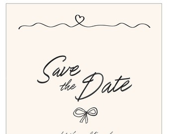 Romantisch en grillig Save the Date