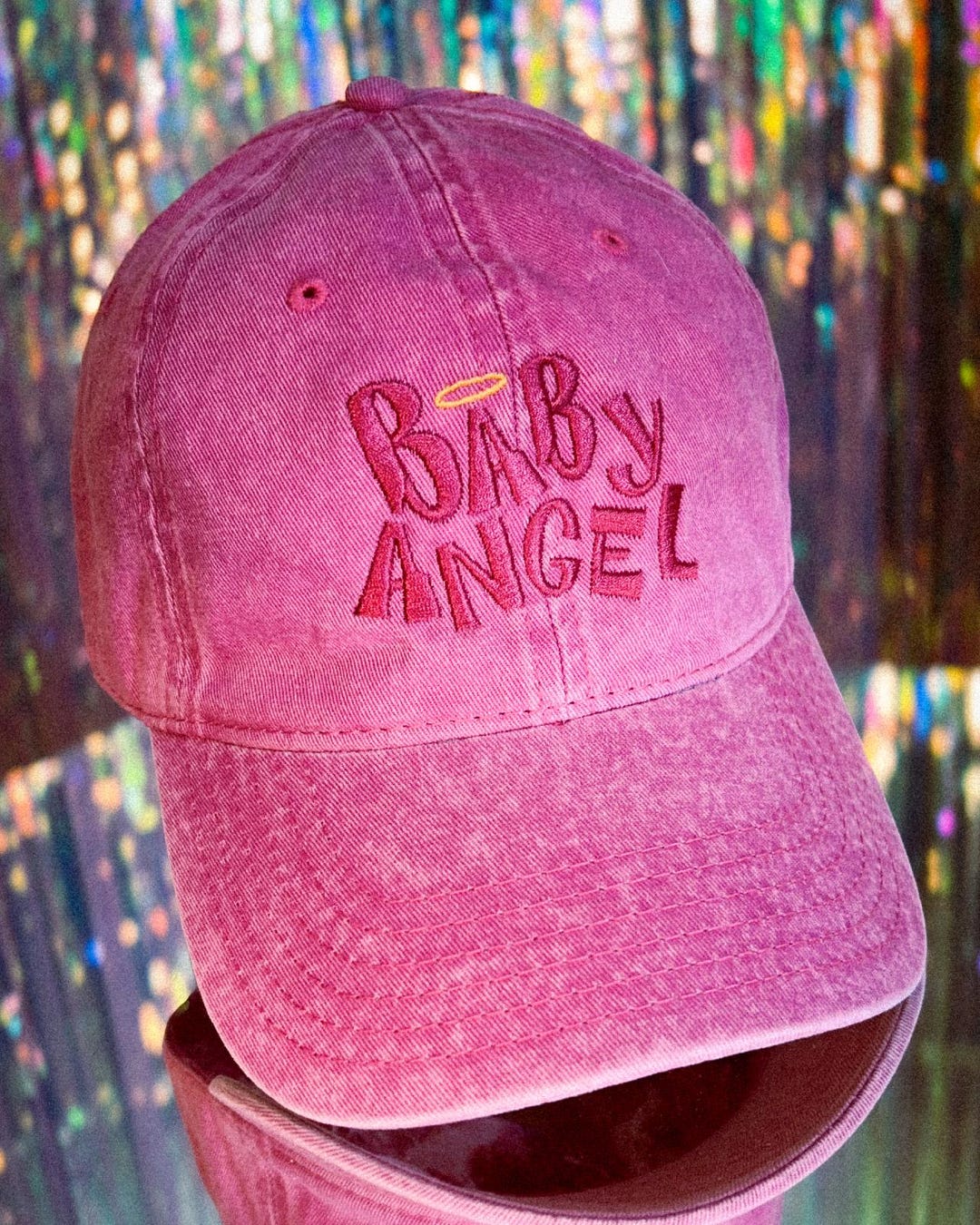 Princess Angel Y2K Vintage Strap Back Hat Pink/Blue Flower Embroidered Hats Amazon.com: Disney Lilo & Stitch Girls Reversible Hat | Blue  main image 4