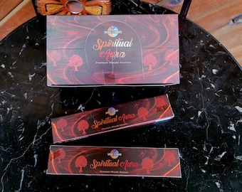 SPIRITUAL AURA Incense Sticks --- from Sacred Elements --- 15 gram package