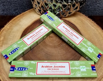 1 Box ARABIAN JASMINE Incense Sticks --- 15 g (grams) --- Satya Sai Baba