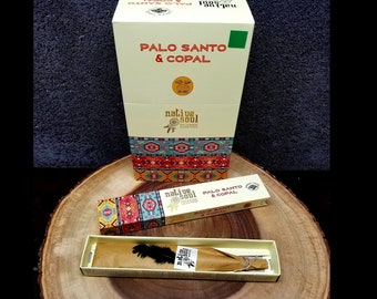 PALO SANTO and COPAL Incense Sticks --- Native Soul Smudge Incense Sticks from Green Tree --- 15 gram package --- greentree