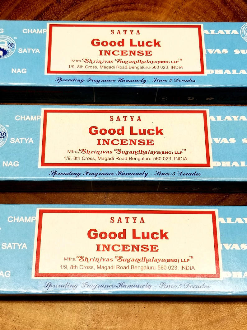 1 Box GOOD LUCK Incense Sticks 15 g grams Satya Sai Baba image 2