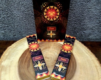 SUN Incense Sticks --- YLANG YLANG Blend ---  15 gram package --- Harmonia Brand by Goloka