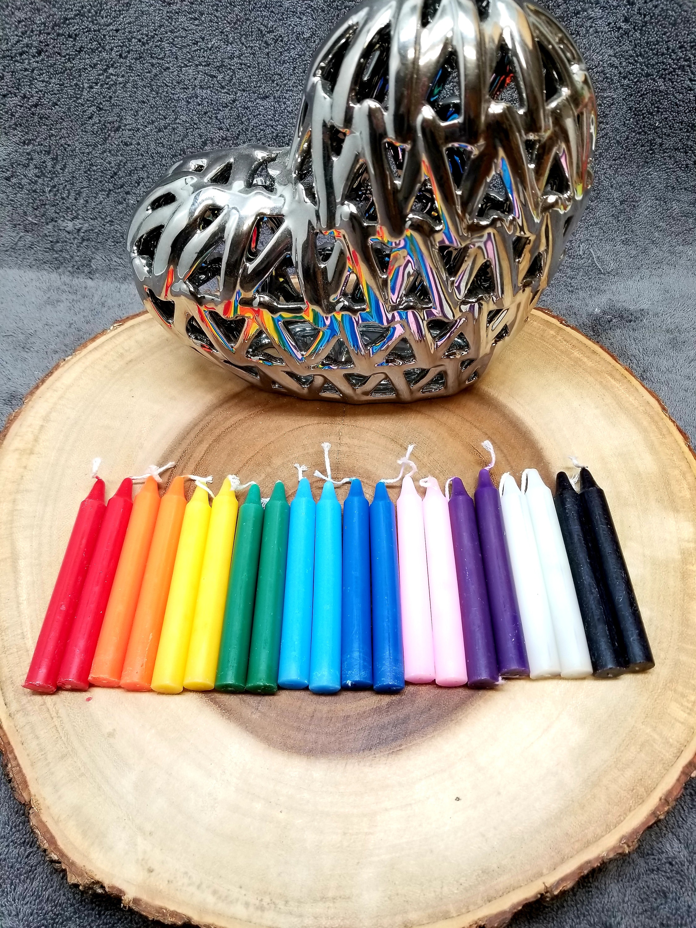 mmar24 キャンドル2点 20 Mini / Chime Candles --- 2 Each of 10 Colors --- 4