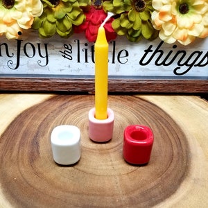 CERAMIC HOLDERS for Chime / Mini Ritual Candles PICK Your Favorite Color 15 Colors Available chimeholder image 4