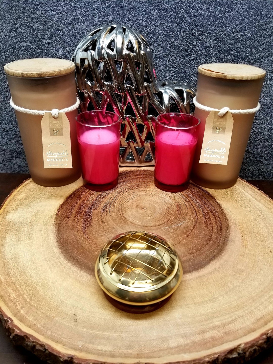 BRASS SCREEN CHARCOAL Incense Burner Holds Charcoal Discs Etsy