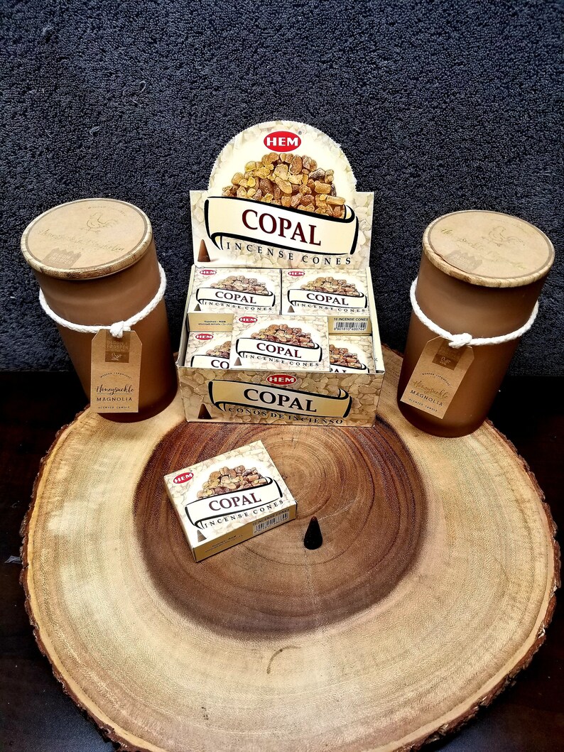 COPAL Incense Cones Box of 10 Cones By HEM image 1