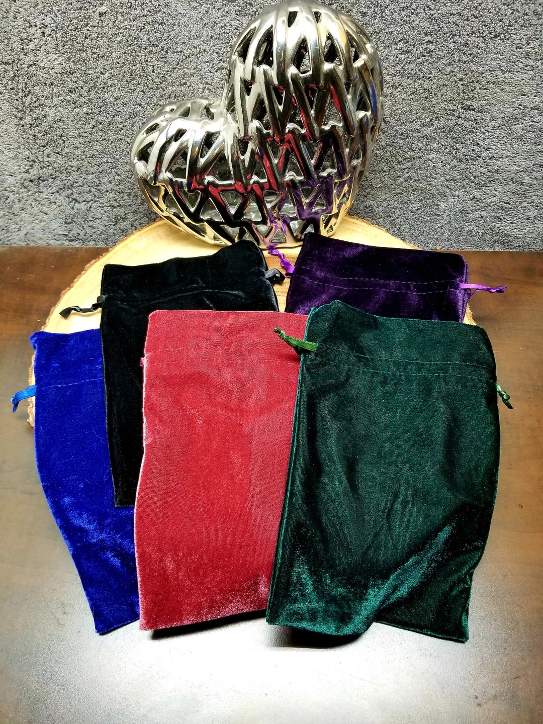 Velvet TAROT Bag / Pouch --- 7 Different Colors --- 6" X 9" Size ...