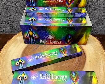 Green Tree REIKI ENERGY Incense Sticks --- Premium Masala Incense Sticks from Green Tree --- 15 gram package --- greentree