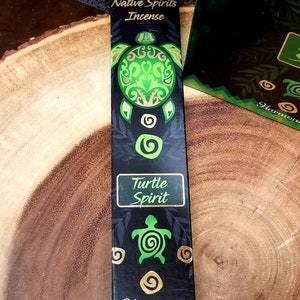 TURTLE SPIRIT Incense Sticks JUNIPER Blend 15 gram package Harmonia Brand by Goloka image 2