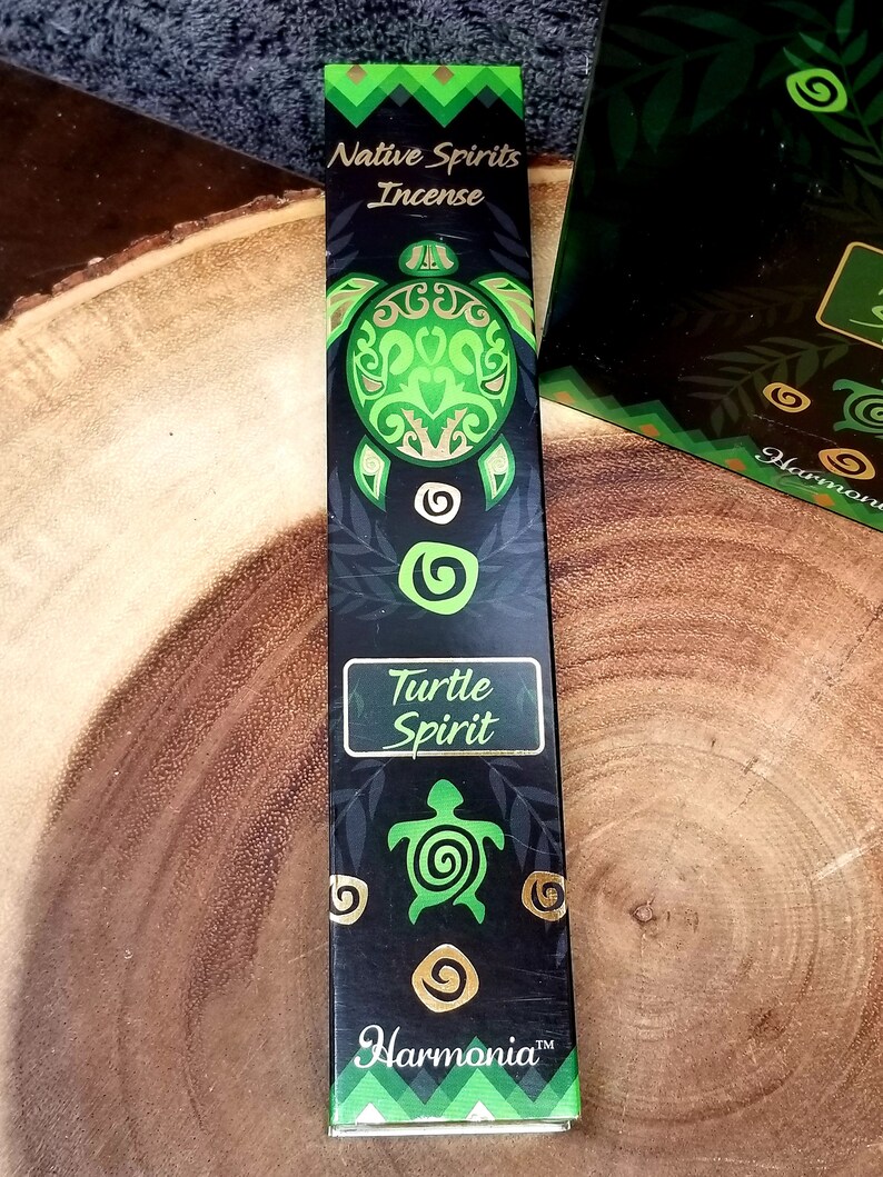 TURTLE SPIRIT Incense Sticks JUNIPER Blend 15 gram package Harmonia Brand by Goloka image 2