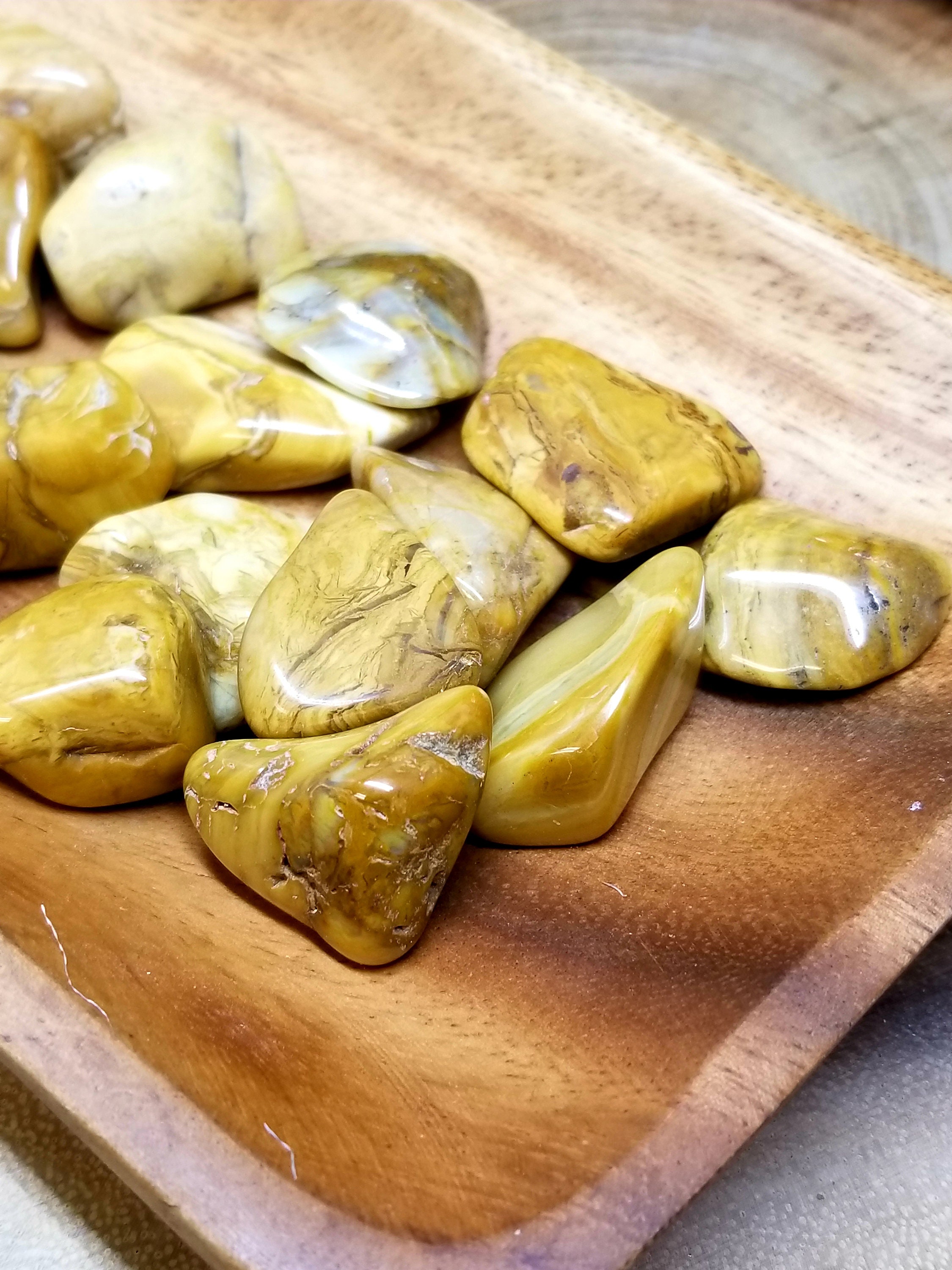 YELLOW JASPER 1 Tumbled Gemstone Medium Size Grade Etsy