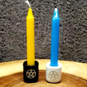 CERAMIC HOLDERS for Chime / Mini Ritual Candles PICK Your Favorite Color 15 Colors Available chimeholder image 7
