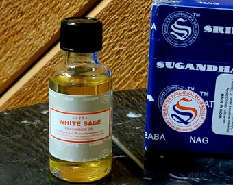 WHITE SAGE Fragrance Oil --- 10 ml --- by Satya Sai Baba