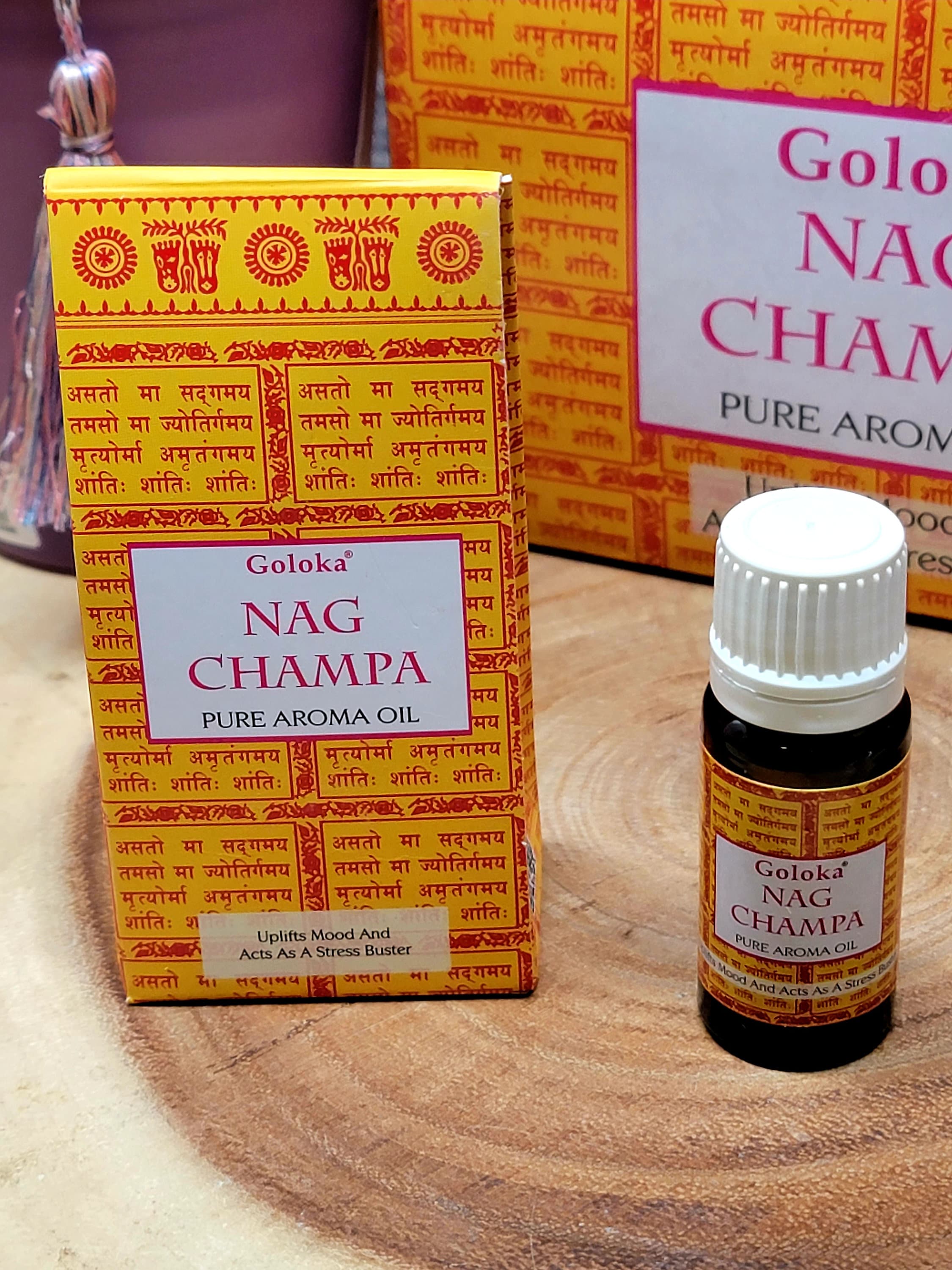 Nag Champa Essential Oil Natural & Pure -- 10 Gram Bottle