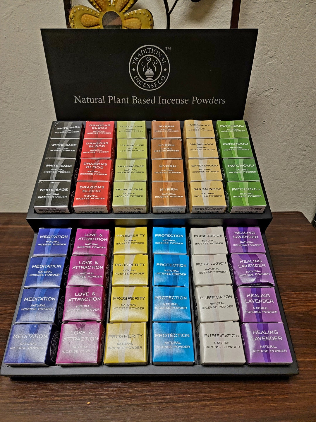 HERBAL INCENSE POWDER --- 12 Different Scents --- Sage, Dragon's Blood ...