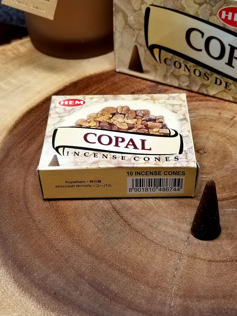 COPAL Incense Cones Box of 10 Cones By HEM image 2