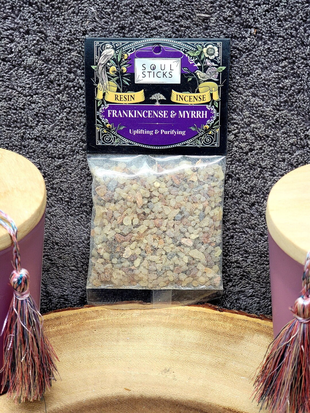 FRANKINCENSE and MYRRH Resin Incense Herb 1 Ounce by Soulsticks Etsy