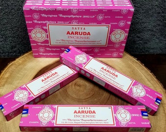 1 Box AARUDA Incense Sticks --- Ruda Rue, arruda --- 15 g (grams) --- Satya Sai Baba