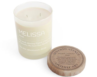 Personalised Scented Candle (Minted Lavender and Sage)