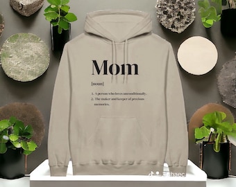 Embroidered Pullover Mom Hoodie, For Mom Sweatshirt, Personalized Gifts, Personalized Sweatshirt, Trendy Crewnecks for Women, Mom gifts